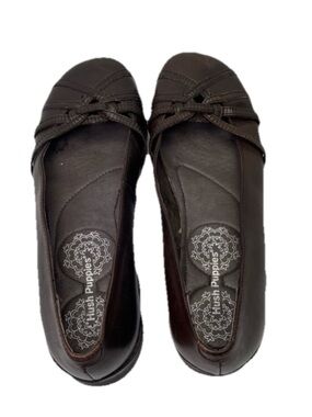 Brown Leather Hush Puppies Size 5.5
